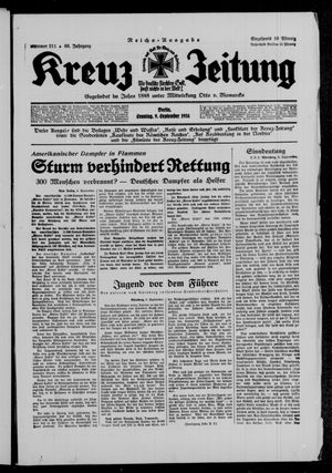 Kreuz-Zeitung vom 09.09.1934