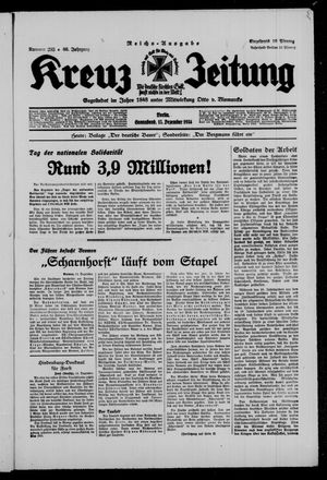 Kreuz-Zeitung vom 15.12.1934