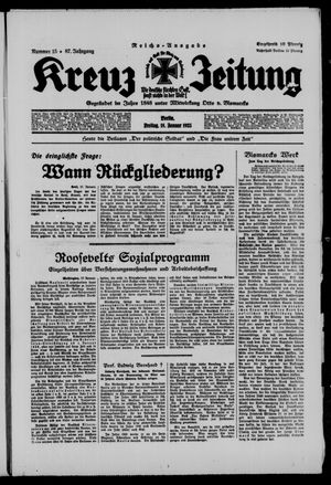 Kreuz-Zeitung vom 18.01.1935