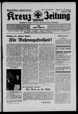 Kreuz-Zeitung vom 27.01.1935