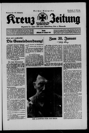 Kreuz-Zeitung vom 30.01.1935