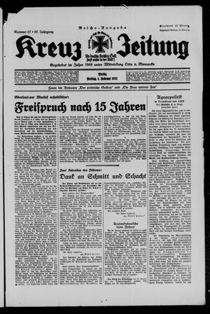 Kreuz-Zeitung vom 01.02.1935