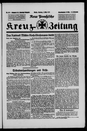 Neue preussische Kreuz-Zeitung vom 03.03.1929