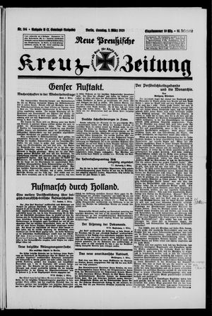 Neue preussische Kreuz-Zeitung vom 03.03.1929
