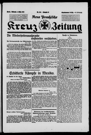 Neue preussische Kreuz-Zeitung vom 06.03.1929