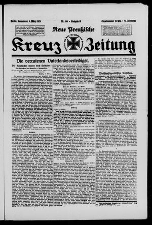 Neue preussische Kreuz-Zeitung vom 09.03.1929
