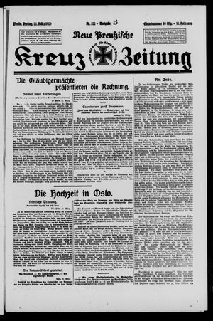 Neue preussische Kreuz-Zeitung on Mar 22, 1929