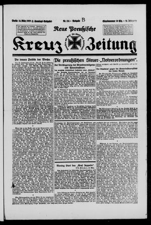 Neue preussische Kreuz-Zeitung vom 24.03.1929