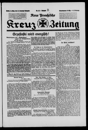Neue preussische Kreuz-Zeitung vom 24.03.1929