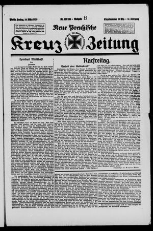 Neue preussische Kreuz-Zeitung vom 29.03.1929