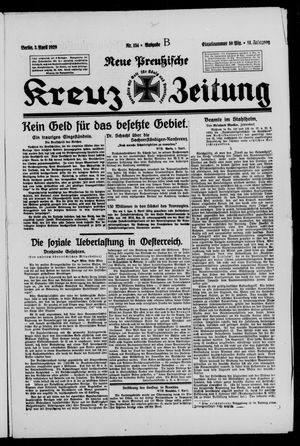Neue preussische Kreuz-Zeitung vom 03.04.1929