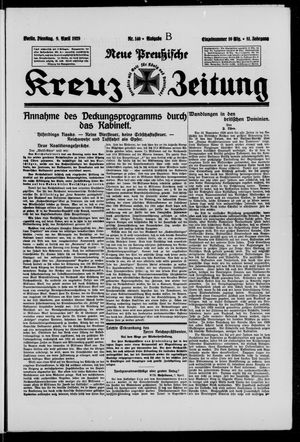 Neue preussische Kreuz-Zeitung vom 09.04.1929