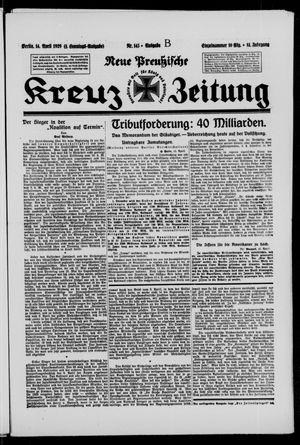 Neue preussische Kreuz-Zeitung vom 14.04.1929