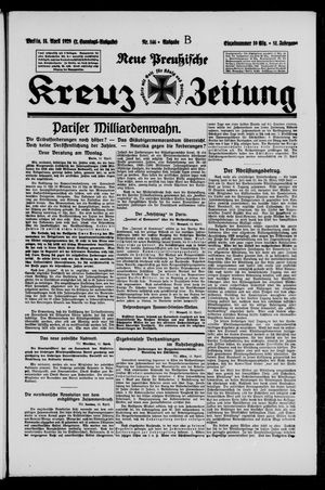 Neue preussische Kreuz-Zeitung vom 14.04.1929