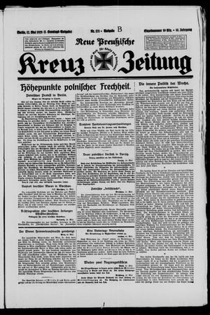 Neue preussische Kreuz-Zeitung vom 12.05.1929