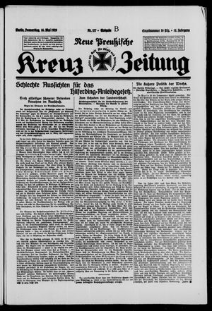 Neue preussische Kreuz-Zeitung on May 16, 1929