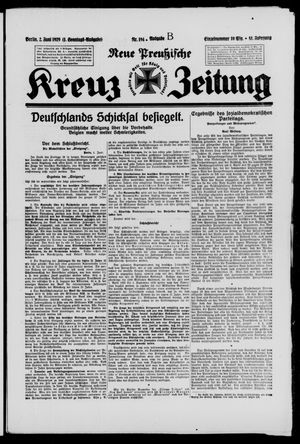 Neue preussische Kreuz-Zeitung vom 02.06.1929