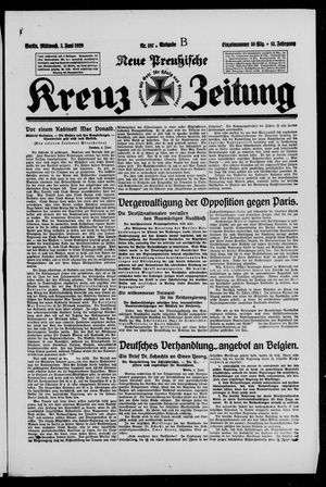Neue preussische Kreuz-Zeitung vom 05.06.1929