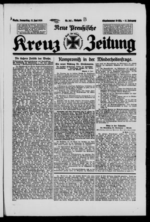 Neue preussische Kreuz-Zeitung vom 13.06.1929