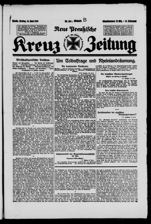 Neue preussische Kreuz-Zeitung vom 14.06.1929