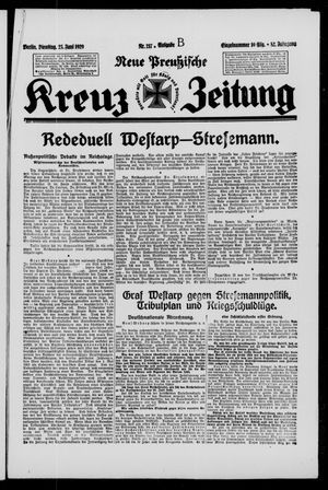 Neue preussische Kreuz-Zeitung vom 25.06.1929