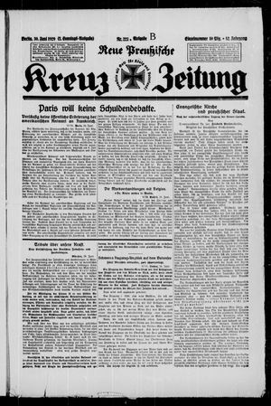 Neue preussische Kreuz-Zeitung vom 30.06.1929