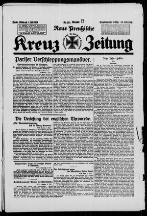 Neue preussische Kreuz-Zeitung vom 03.07.1929