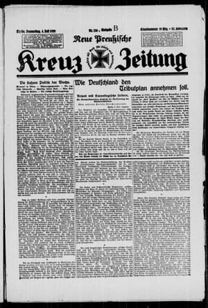 Neue preussische Kreuz-Zeitung vom 04.07.1929