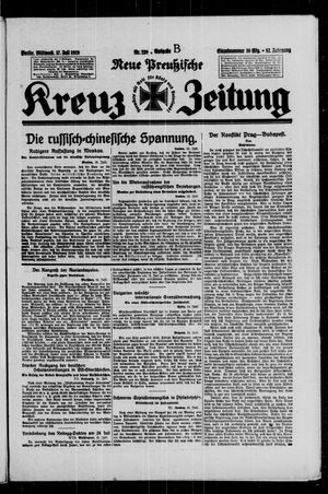 Neue preussische Kreuz-Zeitung vom 17.07.1929