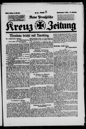 Neue preussische Kreuz-Zeitung vom 19.07.1929