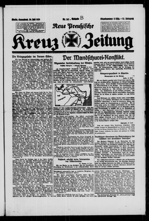 Neue preussische Kreuz-Zeitung vom 20.07.1929