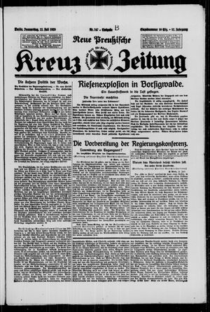 Neue preussische Kreuz-Zeitung on Jul 25, 1929