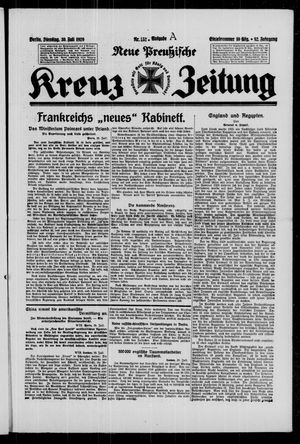 Neue preussische Kreuz-Zeitung vom 30.07.1929