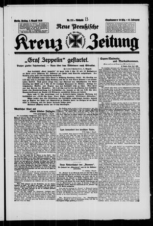 Neue preussische Kreuz-Zeitung vom 02.08.1929
