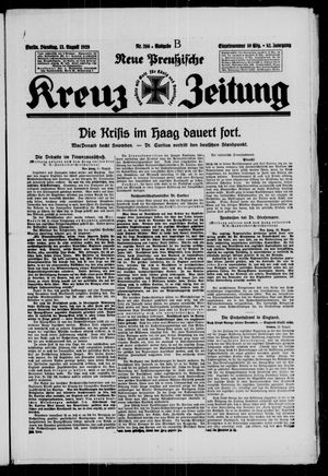 Neue preussische Kreuz-Zeitung vom 13.08.1929
