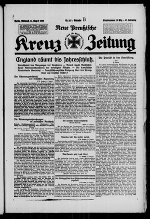 Neue preussische Kreuz-Zeitung vom 14.08.1929