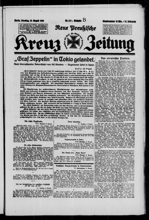 Neue preussische Kreuz-Zeitung vom 20.08.1929