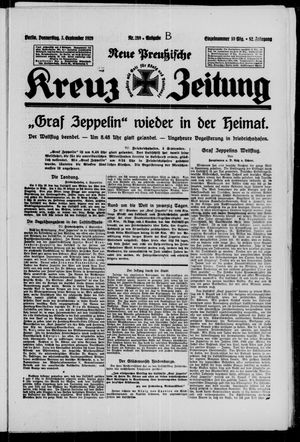 Neue preussische Kreuz-Zeitung vom 05.09.1929