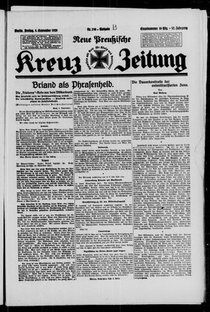 Neue preussische Kreuz-Zeitung on Sep 6, 1929
