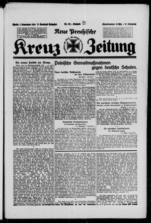 Neue preussische Kreuz-Zeitung vom 08.09.1929