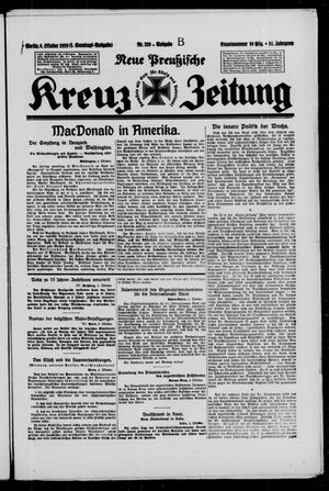 Neue preussische Kreuz-Zeitung vom 06.10.1929