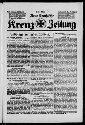 Neue preussische Kreuz-Zeitung vom 12.10.1929