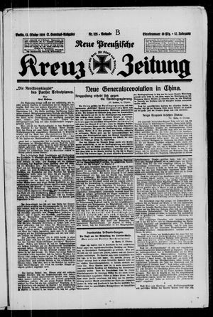 Neue preussische Kreuz-Zeitung vom 13.10.1929