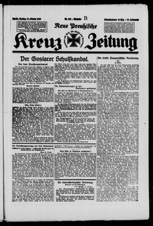 Neue preussische Kreuz-Zeitung vom 25.10.1929