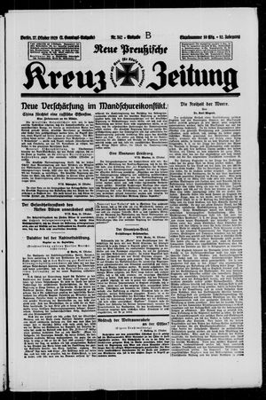 Neue preussische Kreuz-Zeitung vom 27.10.1929