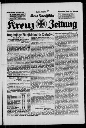 Neue preussische Kreuz-Zeitung vom 30.10.1929