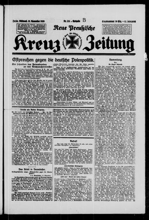 Neue preussische Kreuz-Zeitung vom 13.11.1929
