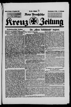 Neue preussische Kreuz-Zeitung vom 13.12.1929