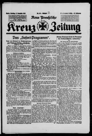 Neue preussische Kreuz-Zeitung vom 17.12.1929