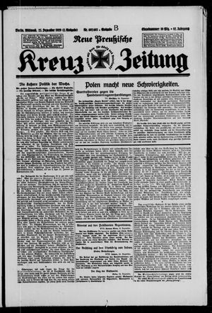 Neue preussische Kreuz-Zeitung vom 25.12.1929